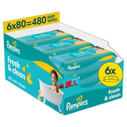 Pampers Feuchttücher Fresh Clean 6er Pack