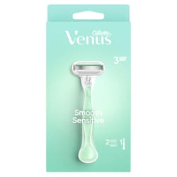 Gillette Venus Rasierer Smooth Sensitive mit 2 Ersatzklingen