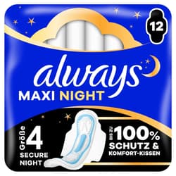 Always Maxi Damenbinden Night Mit Flügeln