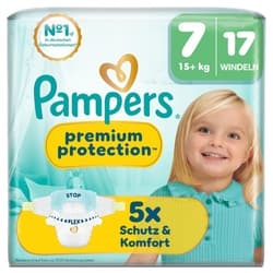 Pampers Premium Protection Windeln Gr. 7 Extra Large, Single Pack, 15+kg