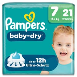 Pampers Baby-Dry Windeln Gr. 7 Extra Large, Single Pack, 15+kg