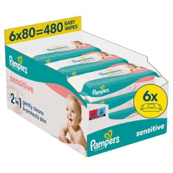 Pampers Feuchttücher Sensitive 6er Pack