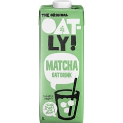 Oatly Haferdrink mit Matcha Grüntee