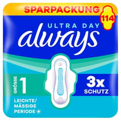 Always Ultra Day Binden Leichte/ Mässige Periode (Größe 1) Mit Flügeln