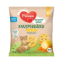 Milupa BIO Entdeckerbande – Knusperräder Linse-Mais