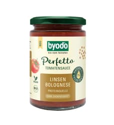 Byodo BIO Perfetto Tomatensauce Linsen Bolognese, mit nativem Olivenöl extra