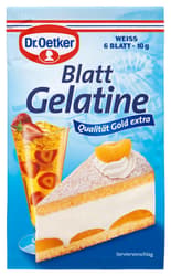 Dr. Oetker Leaf Gelatine white 6 pieces