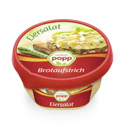 Popp Brotaufstrich Eiersalat mit Schnittlauch verfeinert