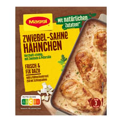 Maggi Fix for onion cream chicken