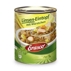 Erasco lentil stew with sausages