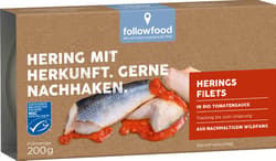 followfood MSC Herings Filets in Bio-Tomatensauce