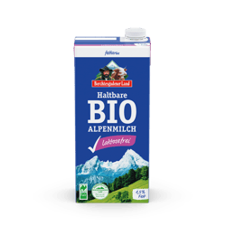 Berchtesgardener Land long-life organic alpine milk, lactose-free, 1.5% fat