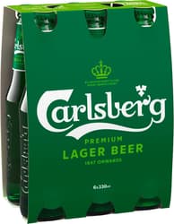 Carlsberg Premium Lager 6x0,33 l (MEHRWEG)