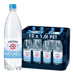 Gerolsteiner Mineral Water Naturell crate 12x1,0 l PET (SEAL)