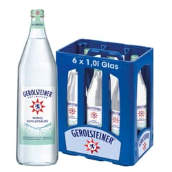 Gerolsteiner Heilwasser wenig Kohlensäure Kiste 6x1,0 l Glas (MEHRWEG)