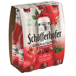 Schöfferhofer Weizen-Mix Granatapfel & Guarana 6x0,33 l (MEHRWEG)