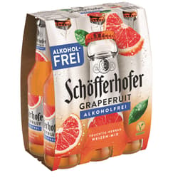 Schöfferhofer Weizen-Mix Grapefruit Alkoholfrei 6x0,33 l (MEHRWEG)