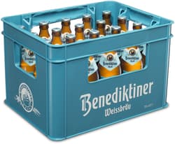 Benediktiner Hell Lagerbier Kiste 20x0,5 l (MEHRWEG)