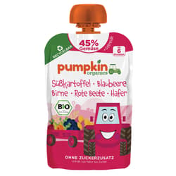 Pumpkin Organics/ Bio Quetschie with sweet potato, blueberry, beetroot, oats