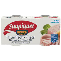 Saupiquet Tuna Fillets Naturale without Oil Twin Pack (2 x 80g)
