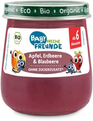 Freche Freunde BIO Gläschen Apfel, Erdbeere & Blaubeere
