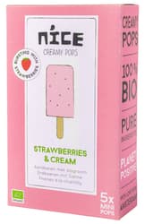 Nice BIO Creamy Pops Erdbeeren mit Sahne 5 x 45ml