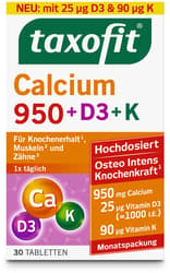 Taxofit Calcium 950+D3+K Tablets