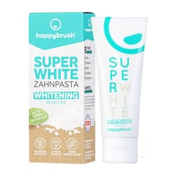 happybrush SuperWhite + Protect toothpaste