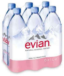 Evian Premium 6x1.0 l PET (DISPOSABLE)