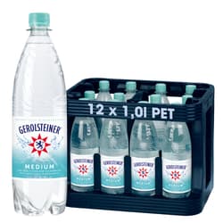 Gerolsteiner Mineral Water Medium box 12x1,0 l PET (REDEMPTION)