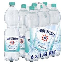 Gerolsteiner Mineral Water Medium 6x1,5 l PET (DISPOSABLE)
