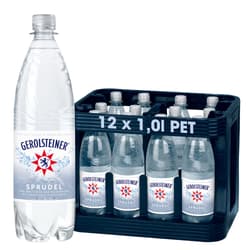 Gerolsteiner Mineral Water Sparkling Case 12x1,0 l PET (REDEEMABLE)
