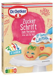 Dr. Oetker Zuckerschrift 4 Farben