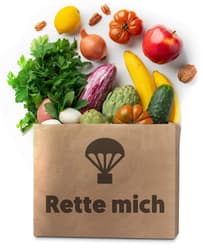 "Rette mich" Obst und Gemüse Tüte