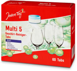 Jeden Tag Geschirr-Reiniger Tabs Classic 60x15g