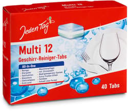 Jeden Tag Geschirr-Reiniger Tabs All in One 40x19g