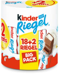 Kinder Riegel 18 Stück +2 Gratis