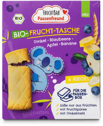 FruchtBar Pausenfreund- organic fruit bag spelt, blueberry, apple, banana
