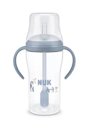 NUK Perfect Match Trinklernflasche Strohhalm Pinguin 260ml