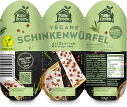 Billie Green vegan ham cubes