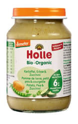 Holle jar vegetables potato, pea & courgette