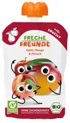 Freche Freunde Organic Squeeze Stick "Apple, Mango & Peach