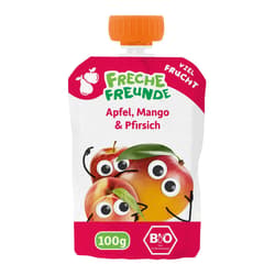 Freche Freunde Bio Quetschie „Apfel, Mango & Pfirsich“