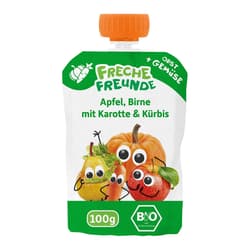 Freche Freunde Organic Squeeze Pouch "Apple, Pear, Carrot & Pumpkin"