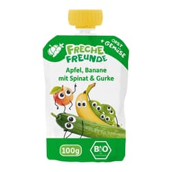 Freche Freunde Bio Quetschie „Apfel, Banane, Spinat & Gurke"