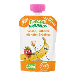 Freche Freunde Bio Quetschie „Banane, Erdbeere & Quinoa"