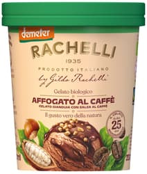 Rachelli organic affogato al caffè ice cream