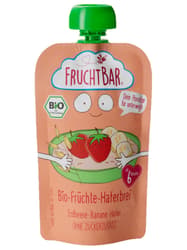 FruchtBar BIO fruit porridge, strawberry, banana, oats