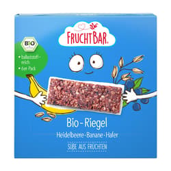 FruchtBar BIO-Riegel, Heidelbeere , Banane , Hafer