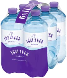 Vöslauer Mineralwasser prickelnd 6x1,0 l PET (EINWEG)